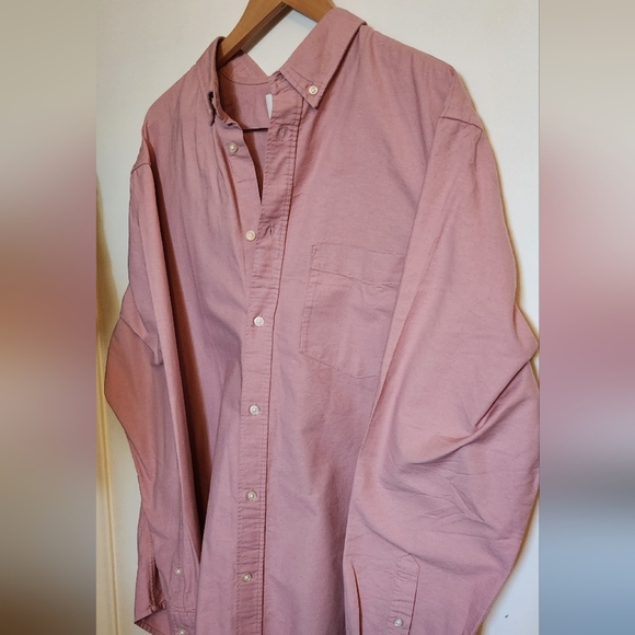 Men's Casual Pink Shirt Jacket - Picture 2 of 4